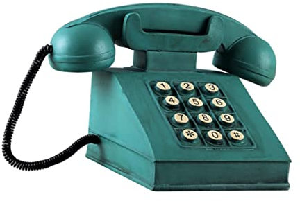 BESTonZON Vintage-Telefon-spardose Aus Retro-telefondesign Wohnschmuck Wechselbehälter Grün Zarte Form Geldtopf Dekoratives Accessoire