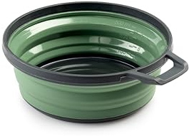 GSI Outdoors Escape Bowl 79235 - Cuenco plegable de silicona para camping, 650.6 ml, color verde
