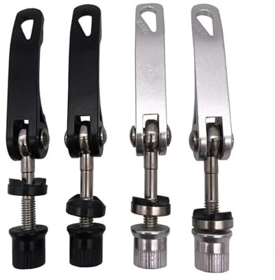Generisch Fahrrad Schnellspanner Schraube Nockenhebel Fahrrad Sattelstütze Klemme Spieß Bolzen M6 35/40/50/55/60/65/70/75/85mm Fahrradteile(M6X85mm Black)