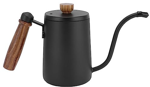 Nikou 5Pcs/Set Pour Over Coffee Maker Set, Brewing Drip Coffee Pot Filter Funnel Kit, Black Coffee Making Kit, Includes Coffee Pot and Drip Coffee Maker Equipment