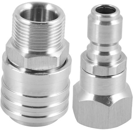 GLEAVI 2stücke Hochdruckreiniger Adapter Set Teiliges Schnellverschluss-set Mit Für Einfache Und Sicheren Kompatibel Mit Druckschlauch Und Hochdruckreinigern