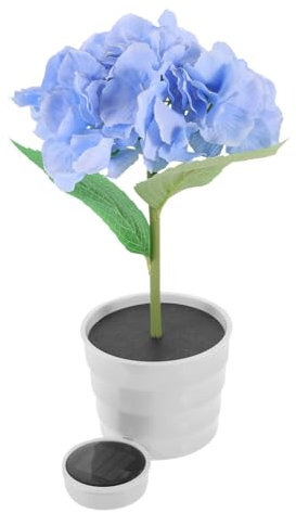 CLISPEED Jardín Solar Decorativo LED de Maceta de Iluminación y Energía Solar para Exterior para Patio