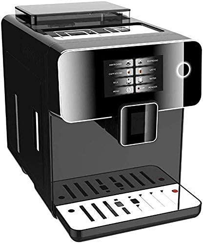 GLJTUO Machine À Café Entièrement Automatique, Appareils Électroménagers, 19 Bars, Commel, Expresso Et Broyeur, Double Écran Tactile, Blanc