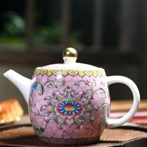 WOTZOV Service à thé Gaiwan en céramique de Chine Orientale, théière émaillée, Bouilloire chauffante en Porcelaine, Service à thé et Service à café de Voyage，D One Size