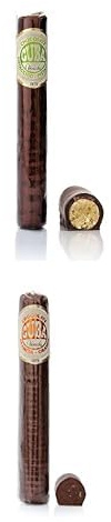 Venchi - Sigaro di Cioccolato Fondente al Pistacchio e Sigaro di Cioccolato all'Arancia, Senza Glutine, Senza Coloranti e Senza Conservanti, Idea Regalo
