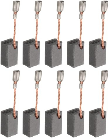 QUARKZMAN 10 Piezas De Escobillas De Carbono 13mm X 8mm X 6mm Para Amoladora Tipo 7-100# Pieza De Repuesto Para Motor Eléctrico Herramienta Rotativa Máquina De Cortar Pulidora Escobillas