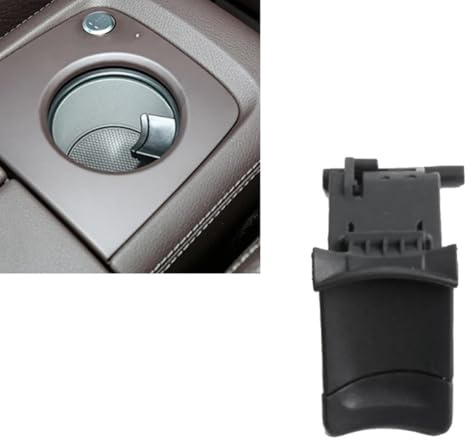 Hebilla de fijación para portavasos de coche para Mercedes Benz W167 20202024, clip de montaje de plástico ABS con estabilidad mejorada, color negro para asiento delantero y trasero