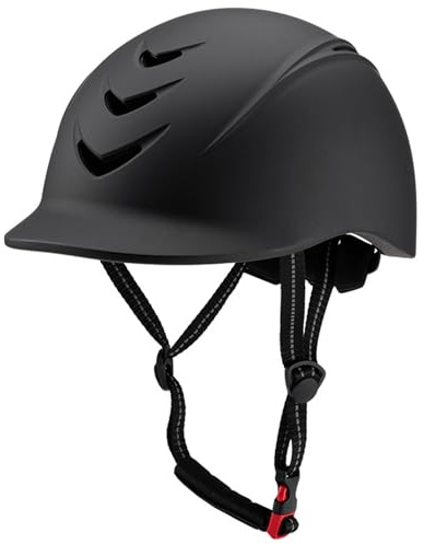 DAGLLGEW Casco da Equitazione, Cappello da Equitazione con Imbottitura Morbida e Traspirante con Cinturino Regolabile, Cappelli e caschi da anticollisione di Sicurezza per Donne Uomini