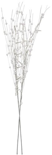 DIVERSE LED-Zweige weiss glitzernd