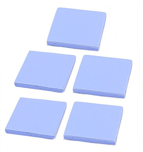 sourcing map 5 Pack Wärmeleitpads, 30x30x3mm Weiches Silikon Wärmeleitpads Wärmebeständige für Laptop Kühlkörper CPU GPU SSD IC Chipsatz LED Kühler