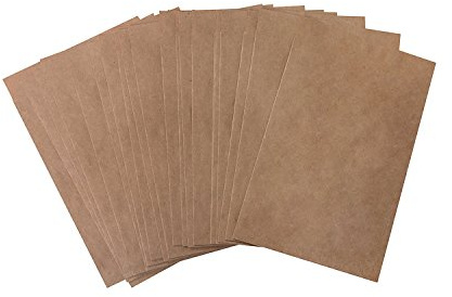 Logbuch-Verlag 100 Kraftpapier Tüten 8,5 x 13,2 cm braun Adventskalender Papiertüte Flachbeutel natur Verpackung give-away klein Samentüte