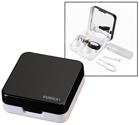 OFKPO Mini Ètui de Lentilles, Boite de Lentilles de Contact Portable Kit de Voyage à l'Extérieur