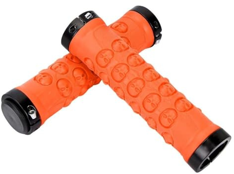 VGEBY1 Fahrradlenkergriffe, Radfahren Lenkergriffhülse Anti-Rutsch Fahrradlenkerabdeckung (Orange)