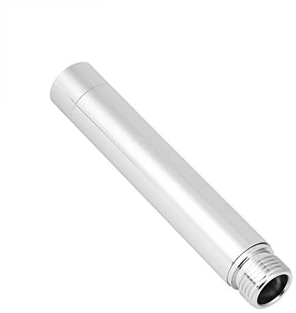 Nikou Dusche Extension Tube - 4-Zoll-Edelstahl-Handheld Duschkopf Extender Arm Rundrohr Polierchrom-Ende for Badezimmer-Zubehör