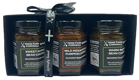 Artisan Cornish Chutney Gift Set: Sown, Grown & Made in Looe, Cornwall