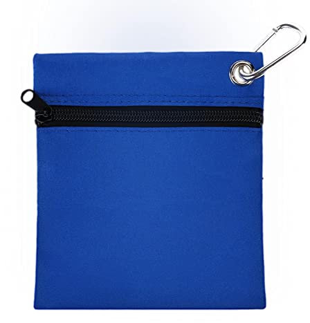 Kuuleyn Golf Tee Bag, Golf Tee Pouch, Golf Tee Halter, Golf Tee Aufbewahrungstasche, Reißverschluss Golf Tee Ball Aufbewahrungstasche Halter mit Karabiner Golfzubehör für den Shop Golfbälle