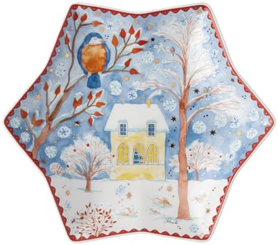 Hutschenreuther Sammelkollektion 22 Weihnachtsabend Sternschale 24 cm, 02473-727412-25381, Mehrfarbig