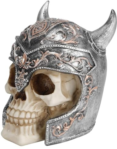 Totenkopf-Spardose, Totenkopf-Statue, Sparschwein, Spardose, Münze Bank für Erwachsene, Halloween-Schreibtisch-Dekor