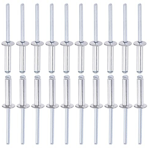 DTGN 60Pack Blinde Nieten 5mmx20mm DxL Aluminum Kuppel Offene Endniete | Gut für Maschinen Verbindung