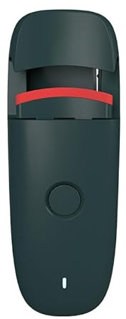 Elektrische Wimpernzange, aufladbar über USB, tragbare elektrische Wimpernzange, lang anhaltende Locken, mit Silikonkissen, konstante Temperatur und Verbrühschutz, grün