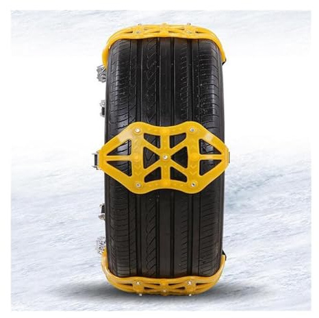 Cadenas de nieve Cadena de Seguridad en las carreteras de invierno de la nieve de la rueda del neumático del coche del tendón espesado resistente al desgaste antideslizante Cadena ( Color : 2pcs )