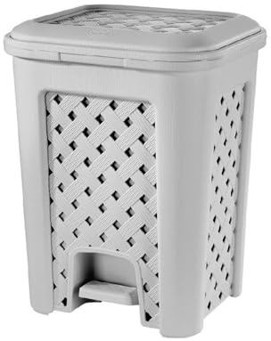 Tontarelli Pattumiera a Pedale 18L Arianna, Colore Grigio
