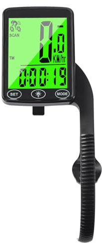 Bicycle Odometer, DSYOGX Wireless Bike Speedometer, Wireless Cycling Computer with 2.4-Inch Large Display Screen, Wireless Bike Computer for Bicycles, Mountain Bikes, Road Bikes, Black