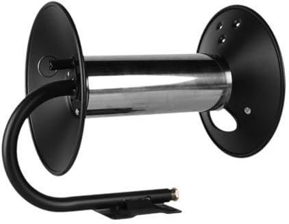 perfk High Pressure Washer Hose Reel Accessories Stable Versatile Metal Sturdy Power Washer Hose Reel Heavy Duty for Wall Outdoor, 30 M