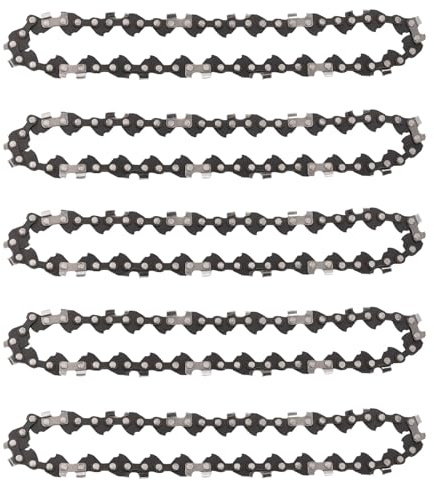 Yweller 5 st WA0142 reservkedja 12 cm 1,1 mm 28 TG sågkedja för WORX-batteri | Lämplig för WORX 20V WG324E WG325E WG326E, Parkside och Einhell batteridrivna motorsågar, hållbar kedja för trädgårdsarbete