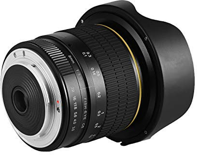 Objectif fisheye 8 mm f3.0 APS-C Mise au point manuelle ultra grand angle pour APS-C Compatible avec appareil photo Nikon