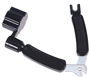TEMPNAP Gitarren Saiten Werkzeug Multifunktionales Winder Cutter und Pin Puller für Gitarre Mandoline und Banjo Leicht und Tragbar für Instrumentenreparatur und