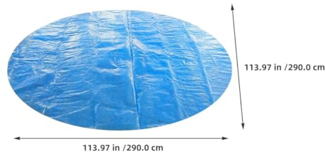 Abaodam Couverture Solaire Piscine Bleu Isolation Thermique Poussière Protection Étanche pour Piscine Autoportée Garçon Fille
