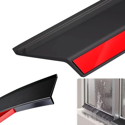 Fensterdichtung Wasserdicht und Regenfest, ACESOME Fenster Dichtungsband Selbstklebend, Außerhalb des Fensters Wasserstopfen aus Gummi für Keep Staub Regen, was (5m x 5.5cm)
