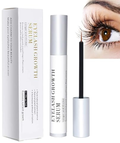 QOCUILC 5ml Serum Pestañas,Sérum Crece Pestañas,Fortalecedor Alargador Para Largas,Gruesas y Hermosas,Llenas y Gruesas