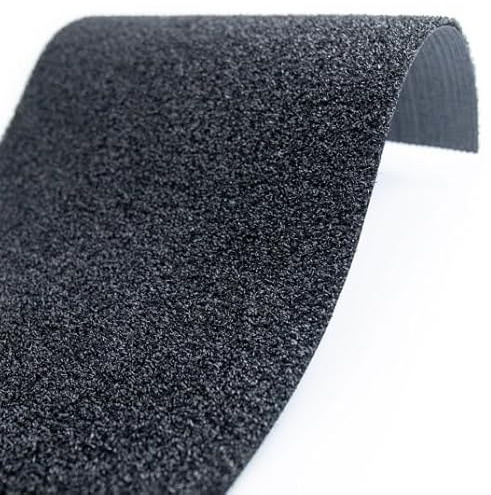Decoweb Gazon synthétique - Event classé feu et certifié GRS - Noir - 8 mm - Rouleau de 2m x 23.00m