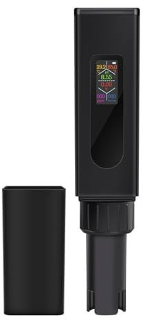 Testeur d'eau numérique 5 en 1 pour salinités et températures, simple à utiliser pour hydroponie et aquariums