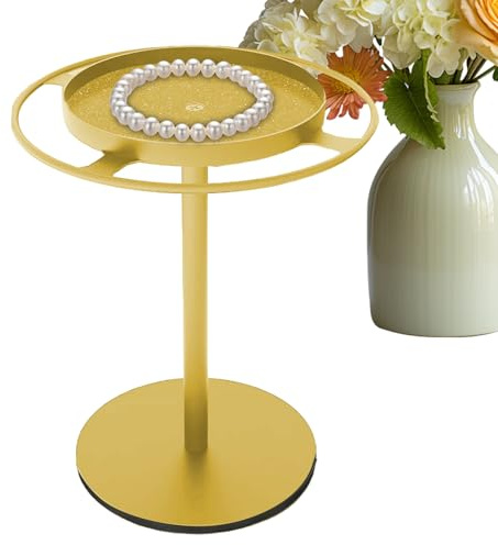 Generico Supporto Porta Occhiali Girevole a 360 Gradi - Organizer per da Sole in Acciaio Inossidabile con Vassoio | Espositore per Occhiali da Tavolo, Comodino, Decorazioni per la casa, Desktop