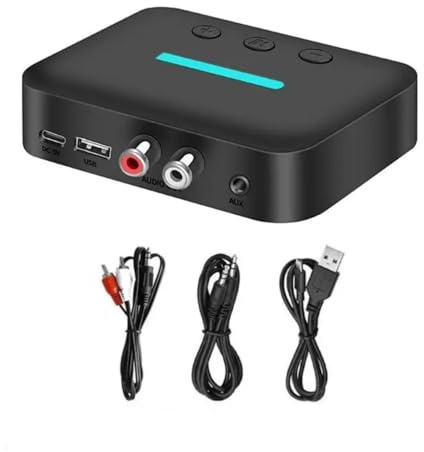 Receptor de audio Bluetooth RCA AUX USB adaptador inalámbrico sonido sin pérdidas