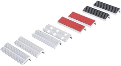 Set mit 8 Schutzbacken für Schraubstock 100 mm – Aluminium – Schutz und Erhaltung der Teile D-Work