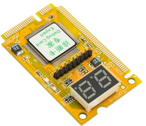 GRIRIW Vielseitigerpc Motherboard Tester mit LED Display Universelles Diagnosewerkzeug zur Fehlererkennung bei Mainboards für Professionelle und Private Anwender
