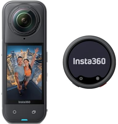 Insta360 X5 Standard Bundle + Mic Pro – Waterproof 8K 360° Action Camera with Mic Pro Wireless Microphone System, 32-Bit Float Audio & AI Noise Reduction