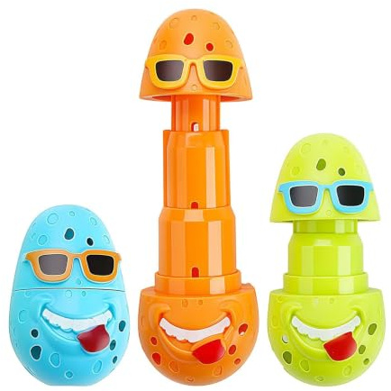 Dykstickor 3 Stycken Flytande Clownägg Och Dykpinnar Leksaksset | Pool Dykleksaker för Barn För Sommar, Stränder, Bakgårdar, Sjöar, Vattenparker, Dammar, Badtunnor, , Badkar och