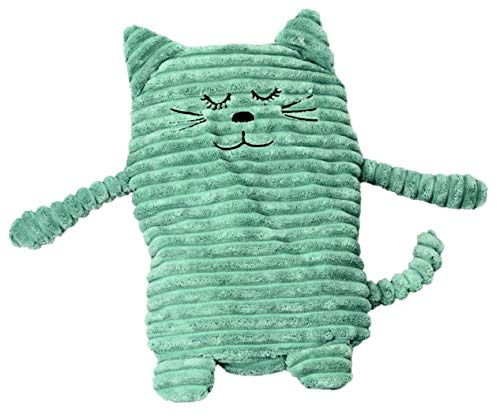 Inwolino 4038904087915 8791 - Wärmetier Katze, 17 x 26 cm, türkis, Wärmekissen, blau