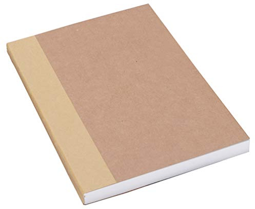 A5 Läder dagbok med Blank bärbar dator refill
