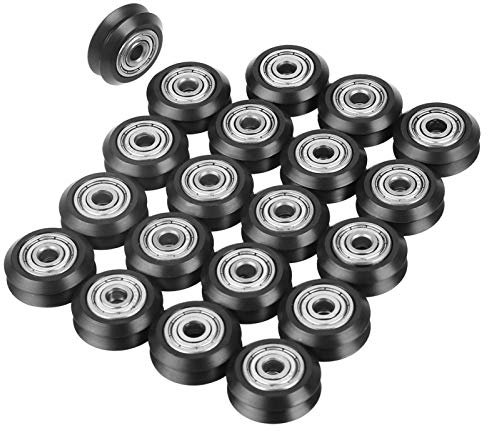 V-typ Riemenscheibe, 20 stücke V-form Nut Rad 5mm Bohrung 625 Lager Riemenscheibe Zubehör für CNC 3D Drucker motor werkzeug Riemenscheibe