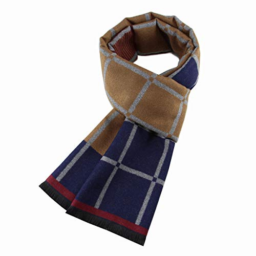 Ueither Herren Weich Warm Herbst und Winter Schal Komfortabel Eleganter Tartan Schals