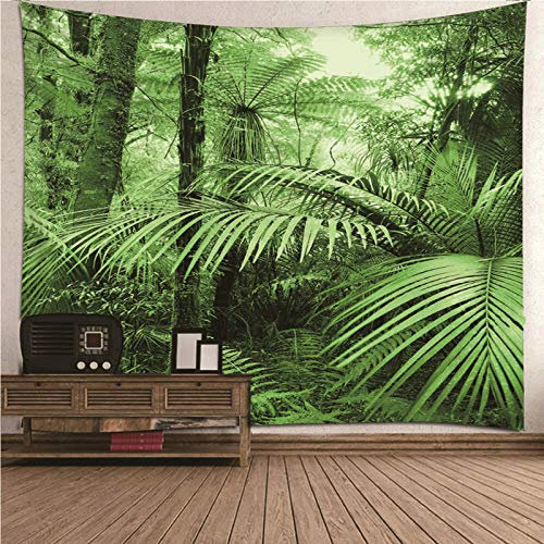 EHOMERY Wandbehang Landschaft XXL Kleine Wanddekoration Grün Wald Wandteppich Für Kinder Wandtuch XXL Wandbehang Wandschmuck Groß Schlafzimmer Wohnzimmer 240X220Cm