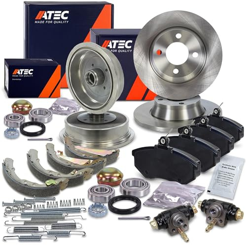 ATEC Germany Bremsenset Vorderachse inkl. Bremsscheiben Ø 280 mm Belüftet + | Kompatibel mit: AUDI 80 B4 Avant, 80 B4 Stufenheck