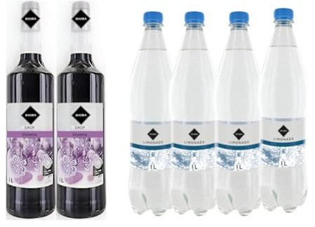 Lot Sirope Gilbert & Limonada:Sirope Violet Gilbert (2x1L) - Limonada Gilbert (4x1L)