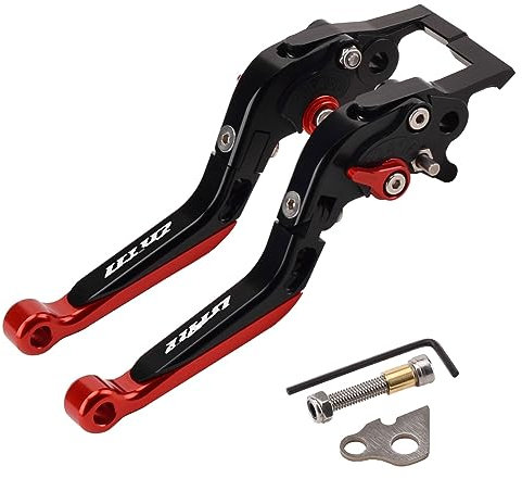 RSFIL Motorrad CNC Einstellbare Falten Ausziehbar Kupplung Bremshebel Parkplatz Griff Schloss Für Yamaha Uhr 125 150 UHR125 UHR150 (Color : 1)